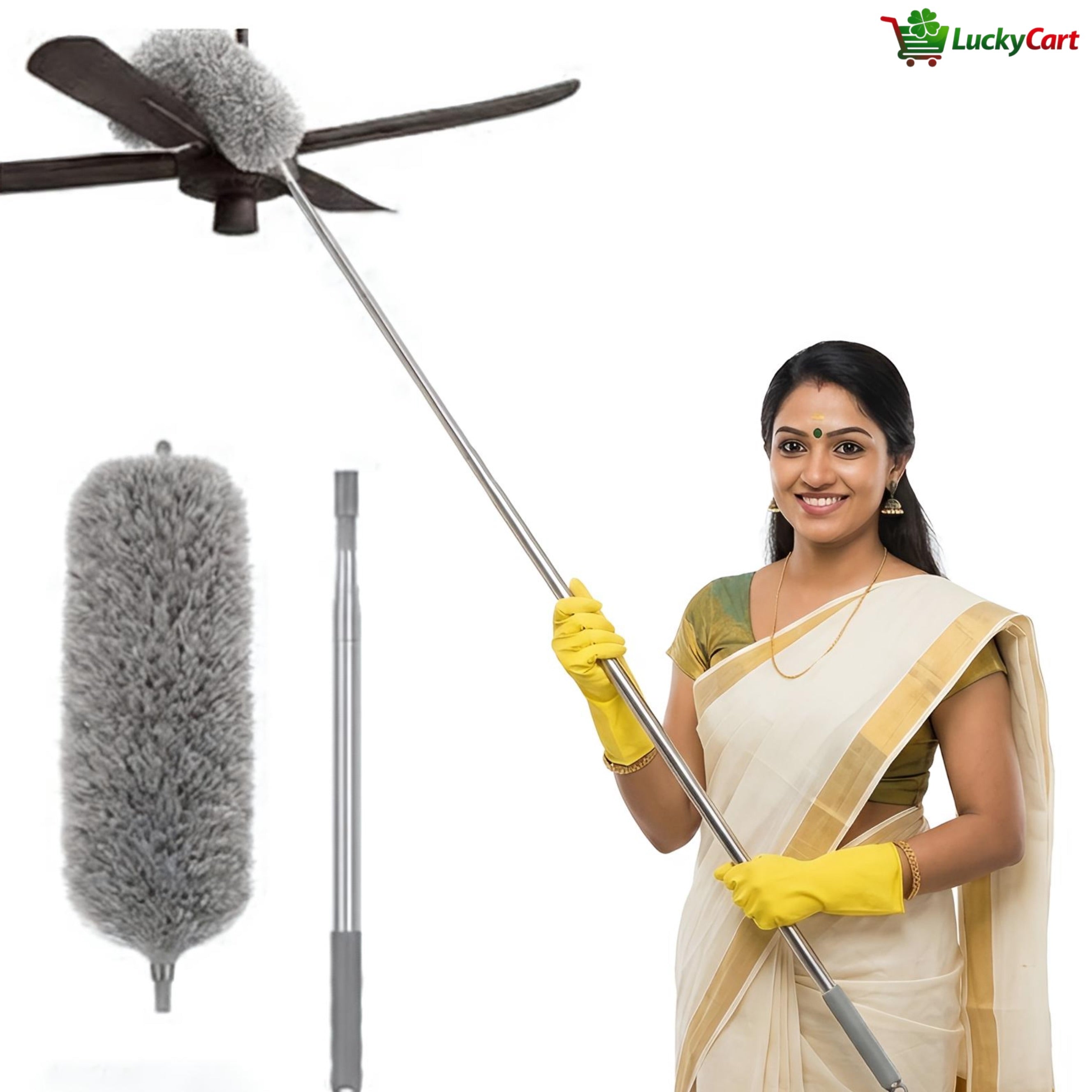 Fan Cleaner Microfiber Ceilingwith Long
Handle
