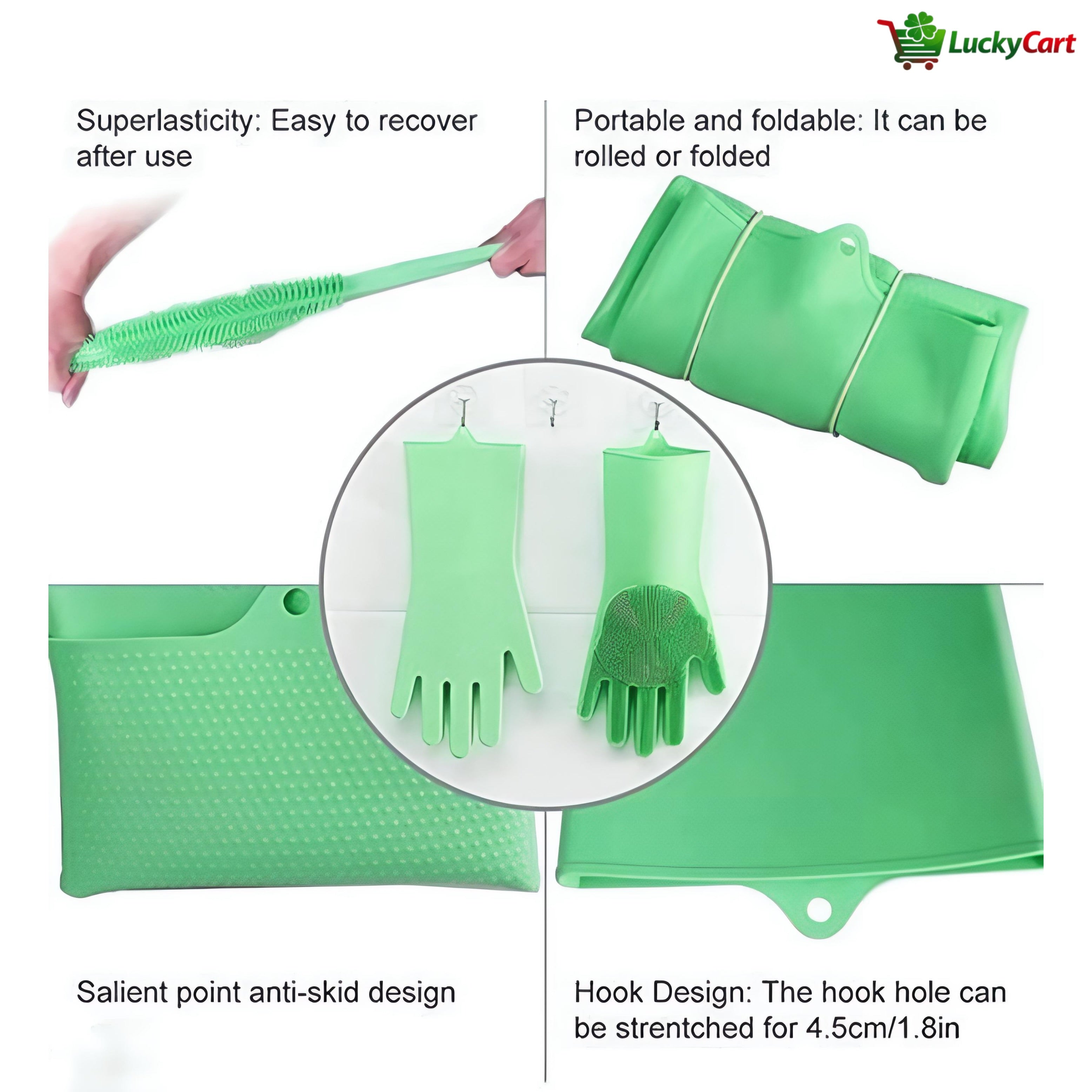 Dishwashing Gloves with Scrubber